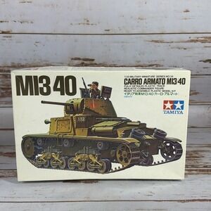 Tamiya WWII M13/40 Carro Armato Tank Series #34 1974 Release New Open Box